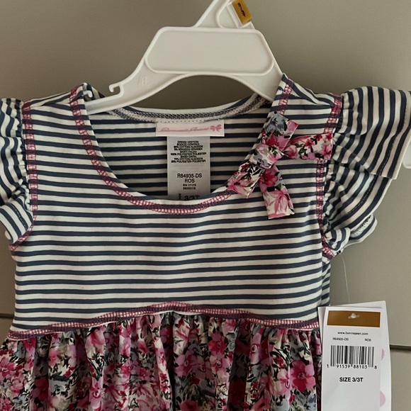 Bonnie Jean Toddler Butterfly Sleeve Dress - Picture 5 of 7